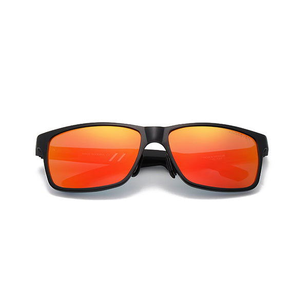 Kingseven UV400 Sunglasses - Polarised lenses & Alu frame - Black & Red