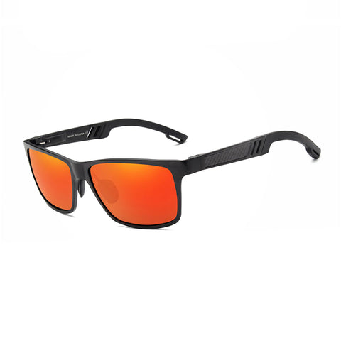 Kingseven UV400 Sunglasses - Polarised lenses & Alu frame - Black & Red