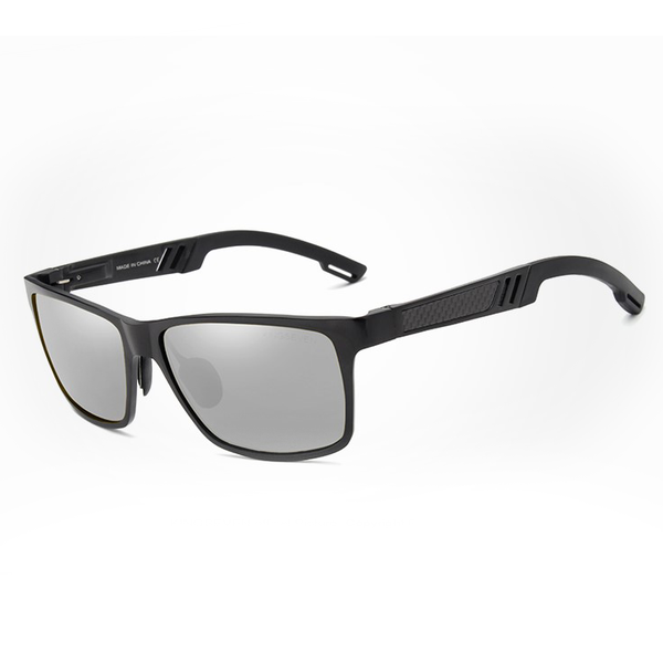 KingSeven UV400 Sunglasses - Black & Silver